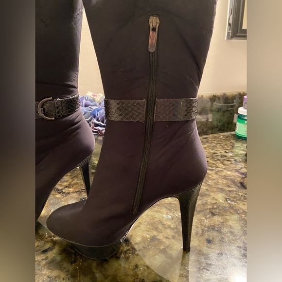 Sergio Rossi Nylon Water Resistant Boots EUC - Picture 4 of 8